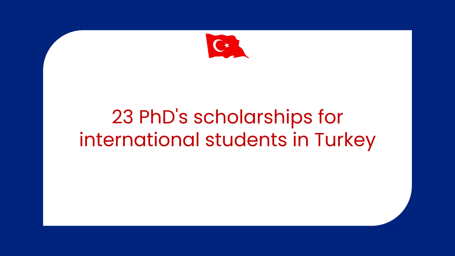 international phd scholarship in turkey