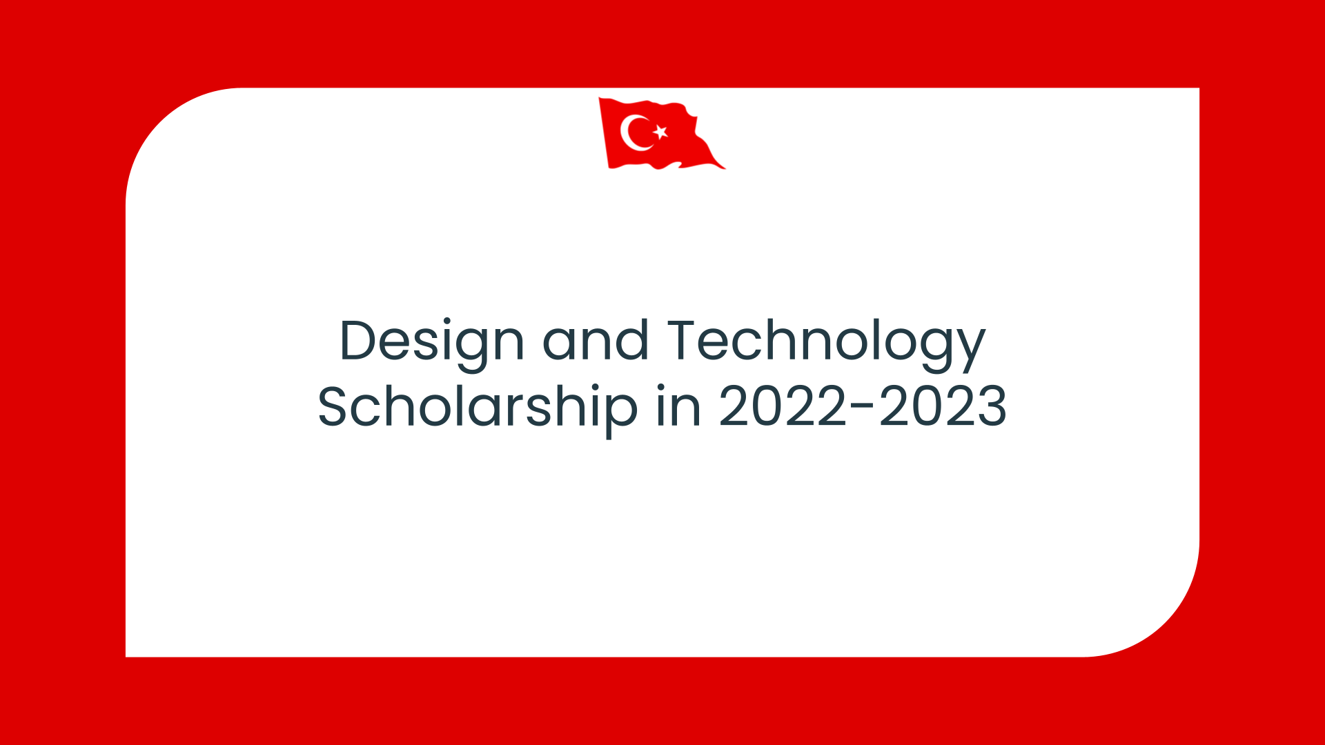 Design And Technology Scholarship 2023 