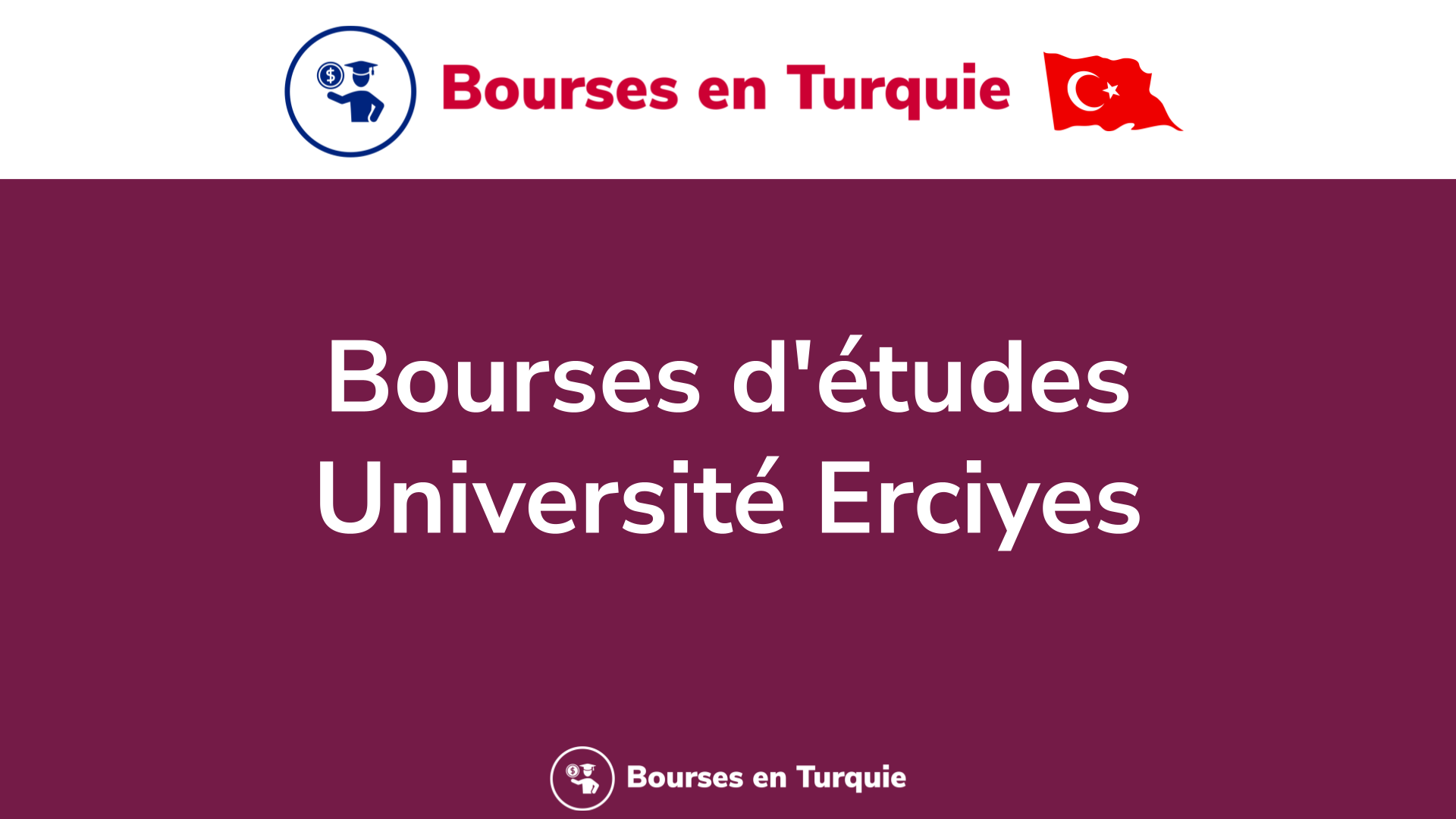 Bourses d'études Université Erciyes